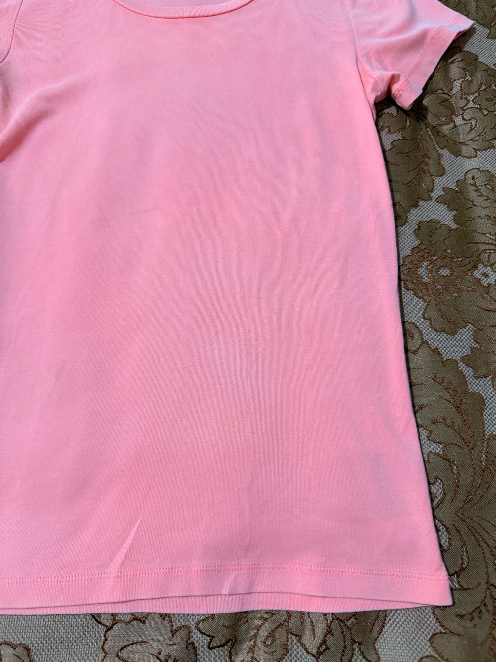 J. Crew Perfect Fit Cotton Short Sleeve Crew Neck Tee, Peach Color, Sz M - Picture 5 of 10